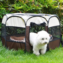 Cargar imagen en el visor de la galería, Casa tienda plegable para perros, gatos, Corralito, Perrera de fácil operación, cerca octogonal MEDIANA Y GRANDE
