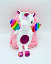 Cargar imagen en el visor de la galería, Mochila de peluche unicornio MOD 878-A76
