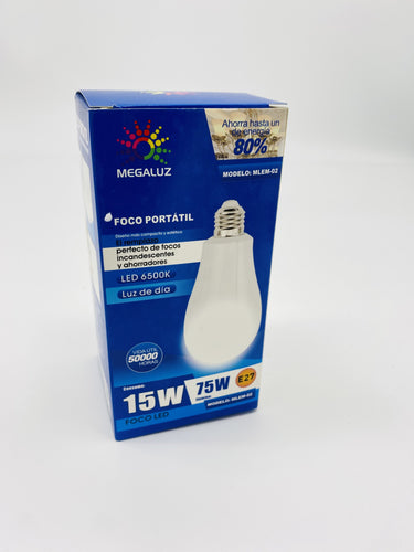 Foco portátil y de soquet 15 W emergencia Mod EM02W15 - mychinashop.com