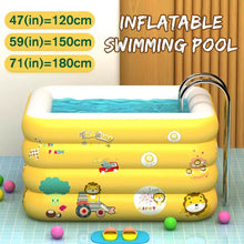 Cargar imagen en el visor de la galería, Piscina inflable para niños, piscina extraíble para interiores y exteriores, bañera infantil 143x100x70 MOD TOY133
