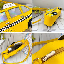 Cargar imagen en el visor de la galería, Bolsa de taxi 3D Funny New York Taxi Design Crossbody Bags for Women Fashion Car Shaped Shoulder Bag Harajuku Handbags and Purses
