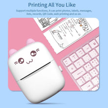 Cargar imagen en el visor de la galería, Impresora térmica portátil BT de 203dpi, Mini impresión térmica con Bluetooth para iPhone y Android COLOR ROSA - mychinashop.com
