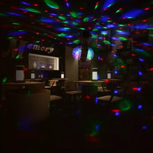 Cargar imagen en el visor de la galería, Foco ICOCO LED 6W bombilla giratoria con doble cabeza lámpara de escenario mágico modelo VL-041  Disco giratorio de doble cabeza LED colorida Luz de escenario en venta - mychinashop.com
