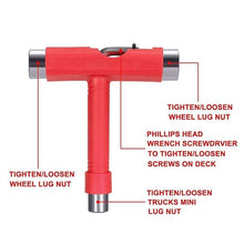 Cargar imagen en el visor de la galería, Herramientas de patineta portátil, herramienta multifunción para Skate, destornillador, llave para Longboard
