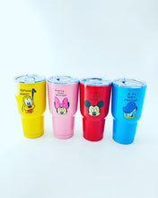 Cargar imagen en el visor de la galería, Vaso tipo yeti 1 litro 30 oz doble de acero inoxidable para el coche, termo con diseño de dibujos animados MOD M-32
