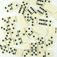 Cargar imagen en el visor de la galería, Juego de mesa  dominó con caja de PVC, juego de mesa divertido de viaje para juguete para regalo, color marfil, 28 Uds. MOD 4006
