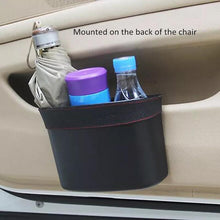 Cargar imagen en el visor de la galería, Cubo de basura negro para coche 17*14*7cm bolsa de almacenamiento para coche, accesorios para coche de basura Puerta de coche cubo de basura con Clip cajas de almacenamiento para automóvil Mod ZH-13 - mychinashop.com

