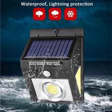 Cargar imagen en el visor de la galería, Luz de calle LED Solar al aire libre 25 37 LEDs IP64 lámpara de pared del porche Solar al aire libre con Sensor de movimiento PIR Luz de cerca de camino de jardín MOD TS-E675 - mychinashop.com
