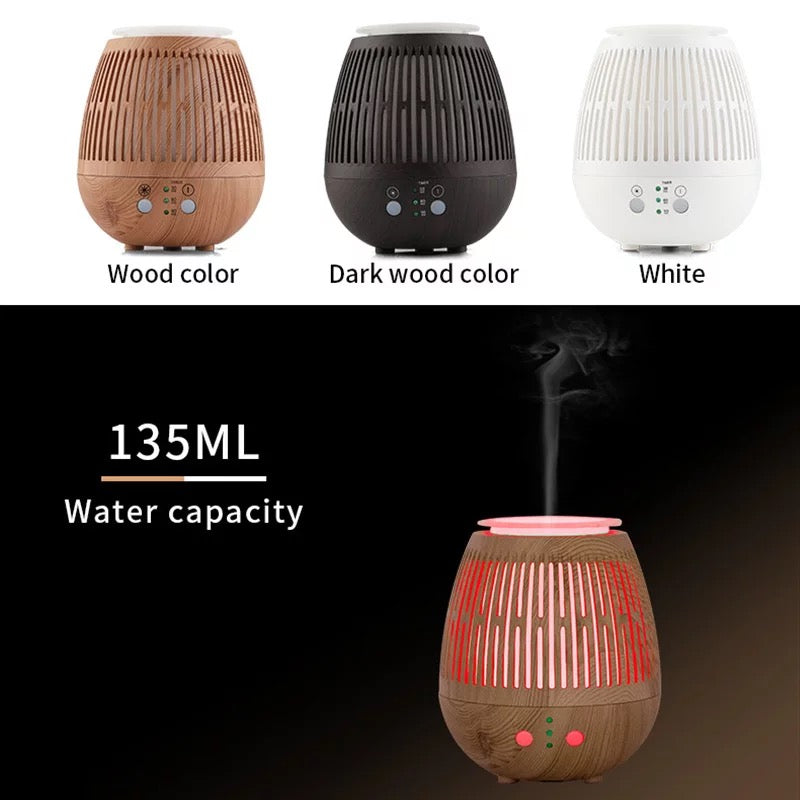 Difusor de Aroma de grano de madera, humidificador, lámpara de incienso de aceite esencial, vaporizador MOD 19009