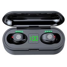 Cargar imagen en el visor de la galería, Auriculares inalámbricos F9 TWS con Bluetooth, dispositivo de audio estéreo con cancelación de ruido, con estuche de carga de 2000mAh, fuente de alimentación móvil, novedad MOD F9
