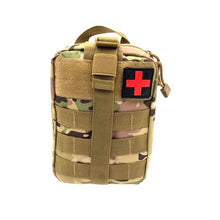 Cargar imagen en el visor de la galería, Bolsa para Kit médico táctico para exteriores, botiquín de primeros auxilios de viaje, montañismo, escalada en roca, salvavidas, deportivo, paquete de cintura
