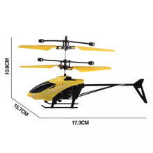 Cargar imagen en el visor de la galería, Mini helicóptero de inducción infrarroja con Sensor automático  Mod 8018A color amarillo - mychinashop.com
