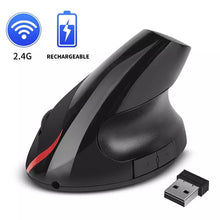 Cargar imagen en el visor de la galería, Ratón óptico ergonómico para Gaming, ratón inalámbrico de 2,4G, 1200/1400/1600DPI, ratón Vertical para protección de la muñeca MOD WB-881
