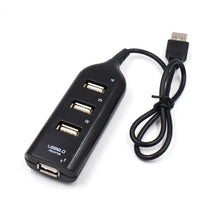 Cargar imagen en el visor de la galería, Adaptador multipuerto de alta velocidad 4 USB 2,0 Multi HUB Splitter Socket, adaptador de expansión de escritorio, PC, portátil, Cable cargador de datos MOD JXQ-8601
