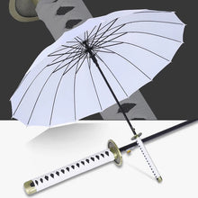 Cargar imagen en el visor de la galería, Paraguas de espada samurái japonesa para hombres y mujeres, Sombrilla japonesa creativa, de mango largo de madera, grande, a prueba de viento, Katana
