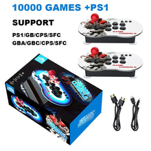 Cargar imagen en el visor de la galería, Consolas de videojuegos con Joystick Dual, consola con más de 15000 juegos clásicos, compatible con 4 jugadores, mando con PS1/GB/CPS/SFC/FC MOD M9 PANDORA
